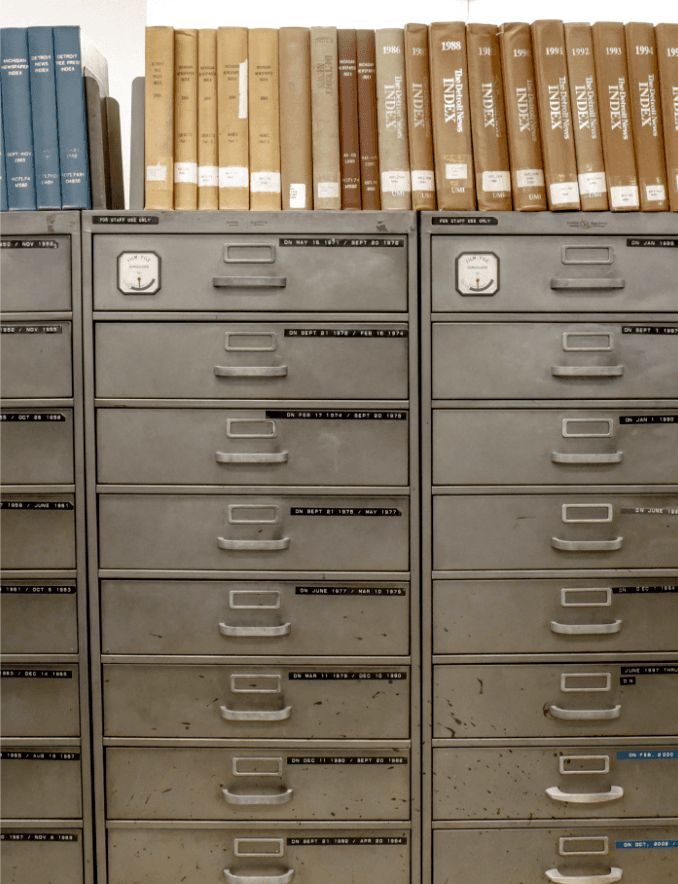 Stock filing cabinet image
